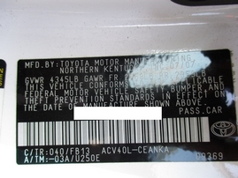 2007 TOYOTA CAMRY LE WHITE 2.4L AT Z16385